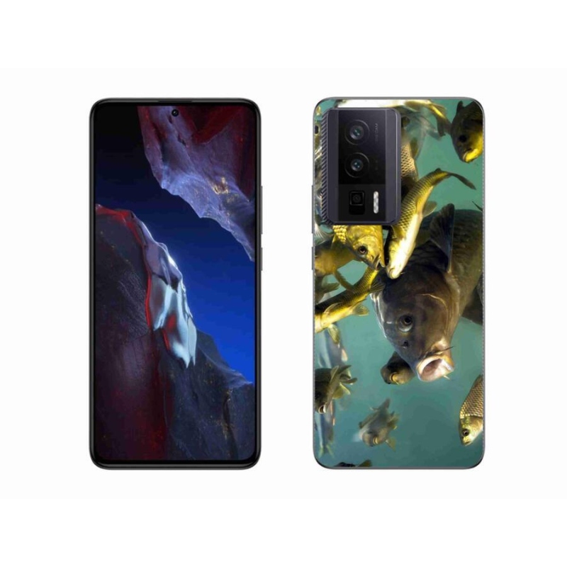 Gél tok mmCase a Xiaomi Poco F5 Pro számára - halak iskolája