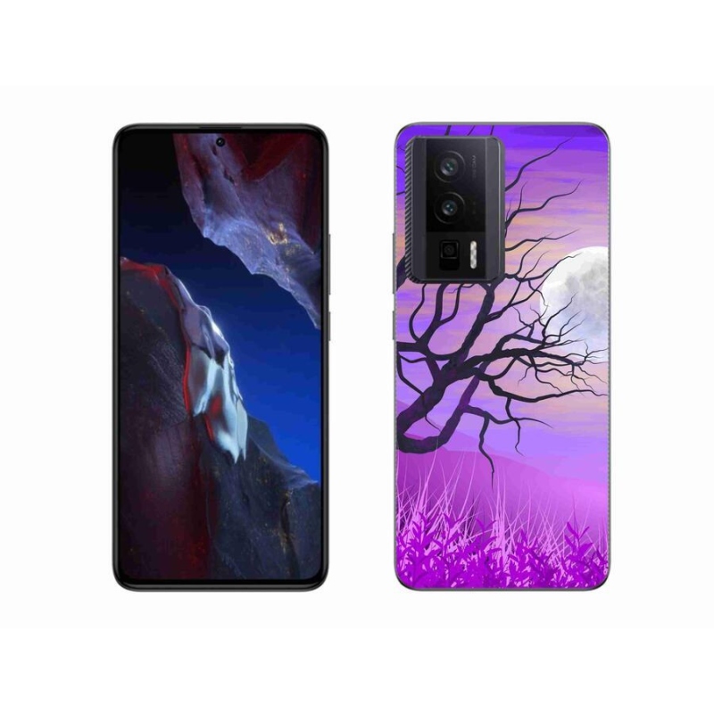 Gél tok mmCase a Xiaomi Poco F5 Pro számára - rajzfilmes kidőlt fa