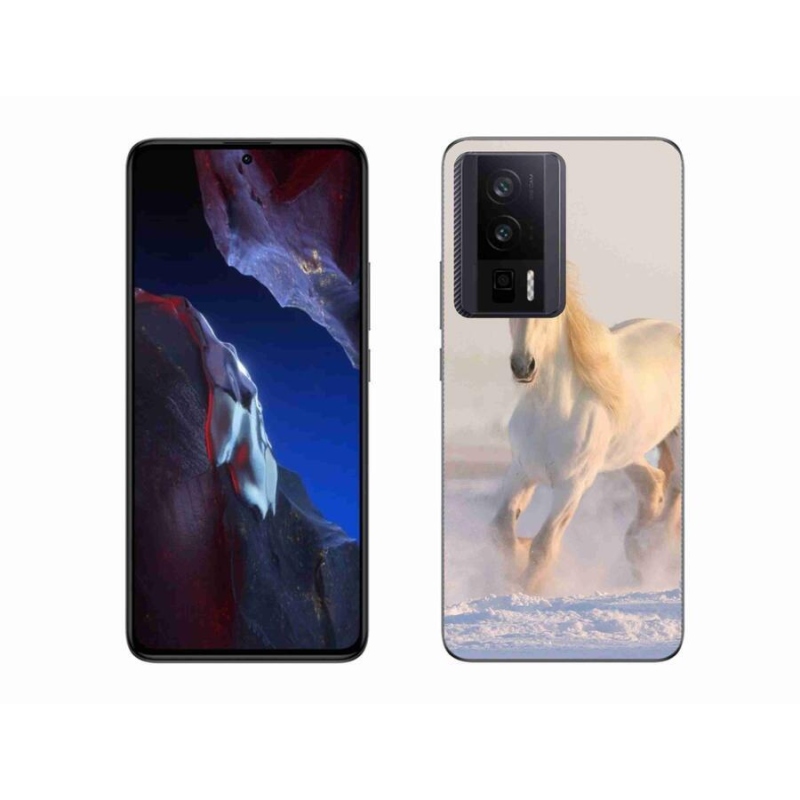 Gél tok mmCase a Xiaomi Poco F5 Pro számára - ló a hóban