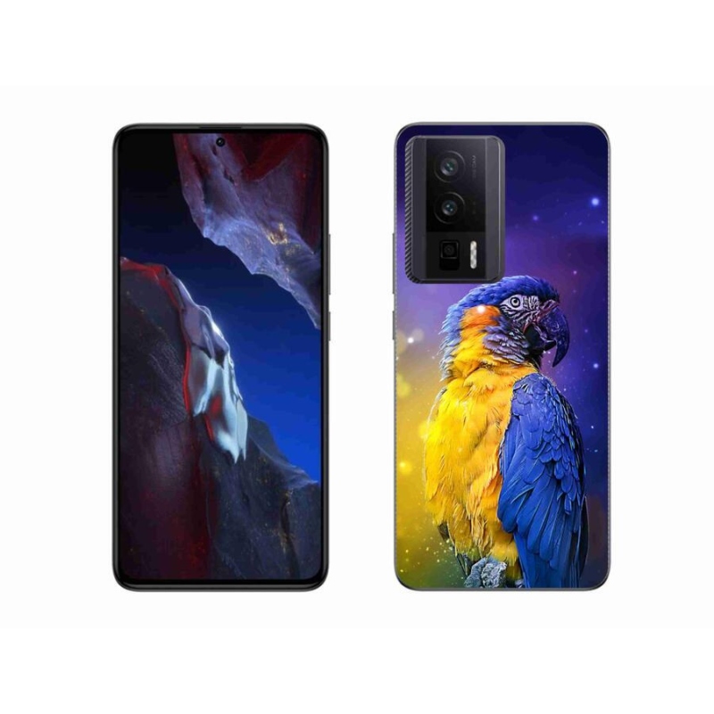 Gél tok mmCase a Xiaomi Poco F5 Pro készülékhez - papagáj ara 1