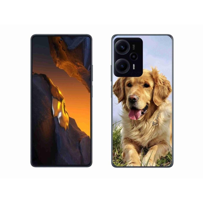 Gél tok mmCase a Xiaomi Poco F5 készülékhez - arany retriever