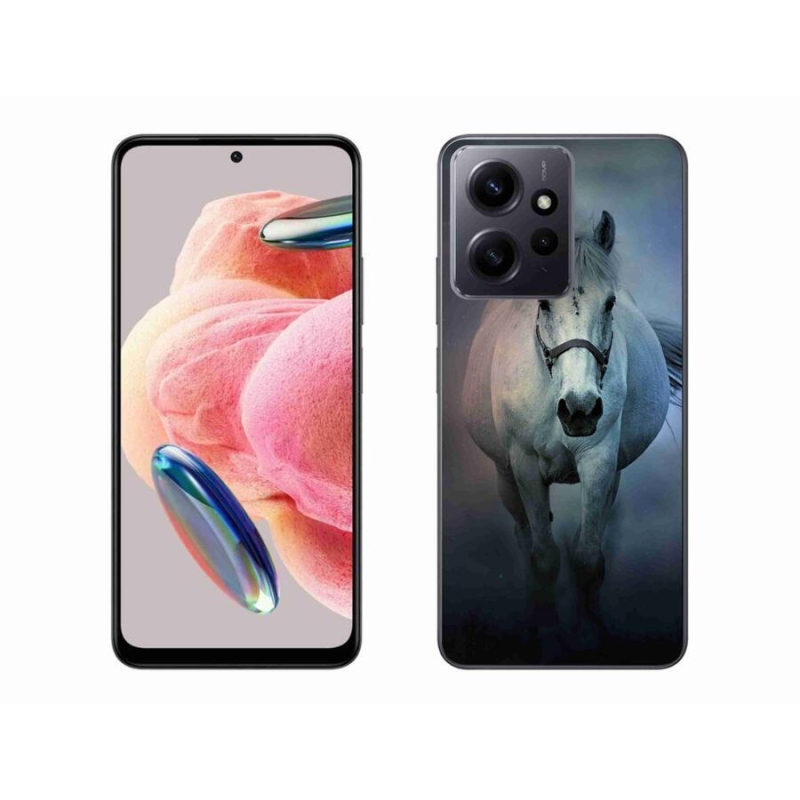 Gél tok mmCase a Xiaomi Redmi Note 12 4G-hez - futó fehér ló