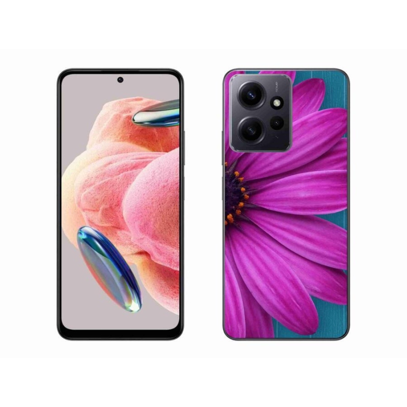 Gél tok mmCase a Xiaomi Redmi Note 12 4G-hez - lila százszorszép
