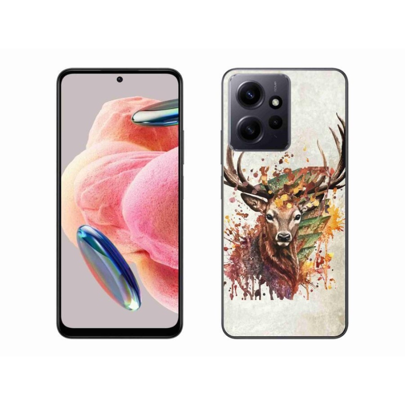 Gél tok mmCase a Xiaomi Redmi Note 12 4G-hez - szarvas 1