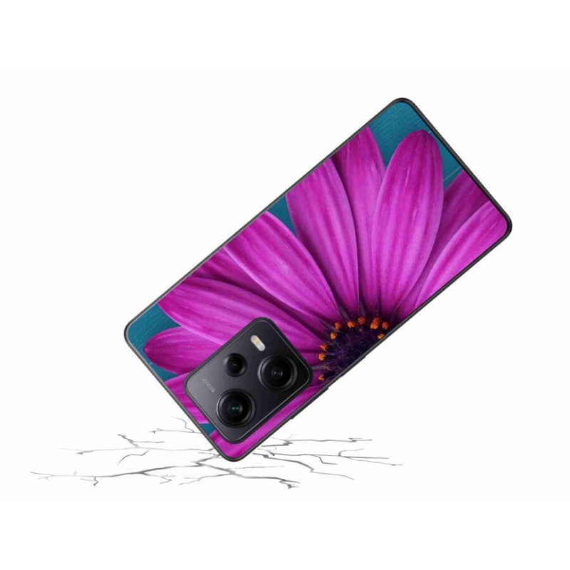 Gél tok mmCase a Xiaomi Redmi Note 12 Pro+ 5G-hez - lila margaréta