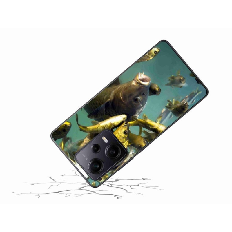 Gél tok mmCase a Xiaomi Redmi Note 12 Pro+ 5G számára - halak iskolája