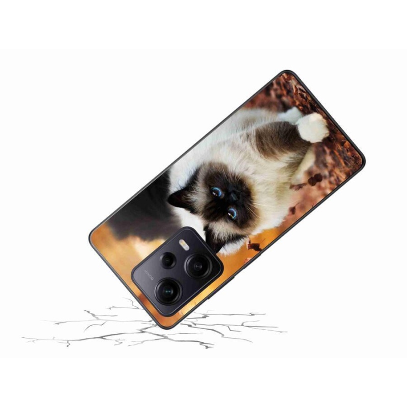 Gél tok mmCase a Xiaomi Redmi Note 12 Pro+ 5G számára - macska