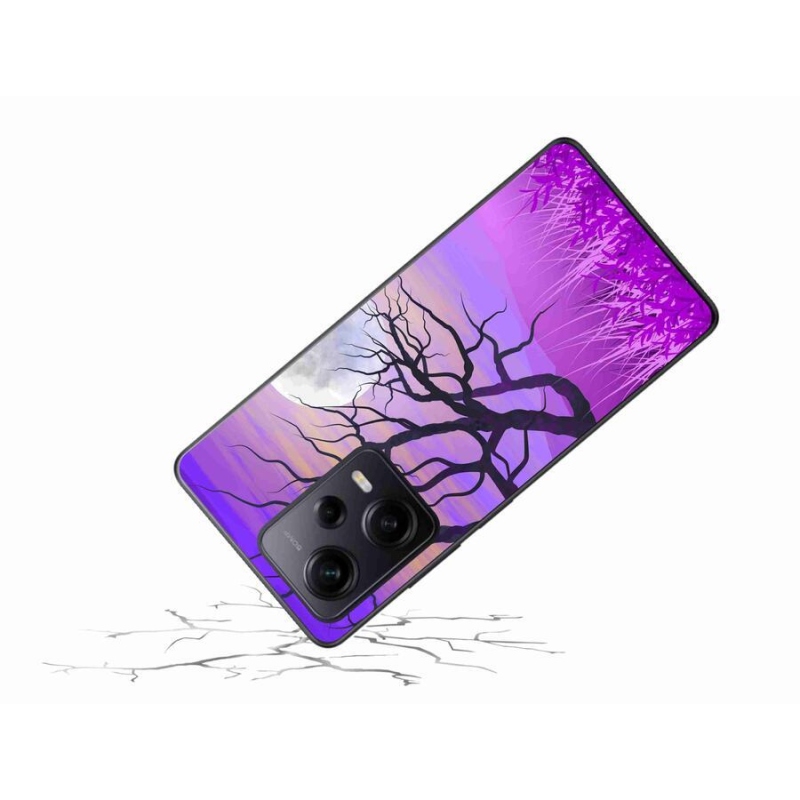 Gél tok mmCase a Xiaomi Redmi Note 12 Pro+ 5G számára - rajzfilmes kidőlt fa