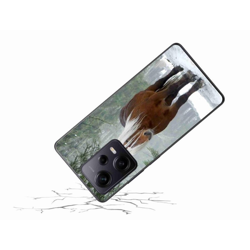 Gél tok mmCase a Xiaomi Redmi Note 12 Pro+ 5G számára - ló az erdőben