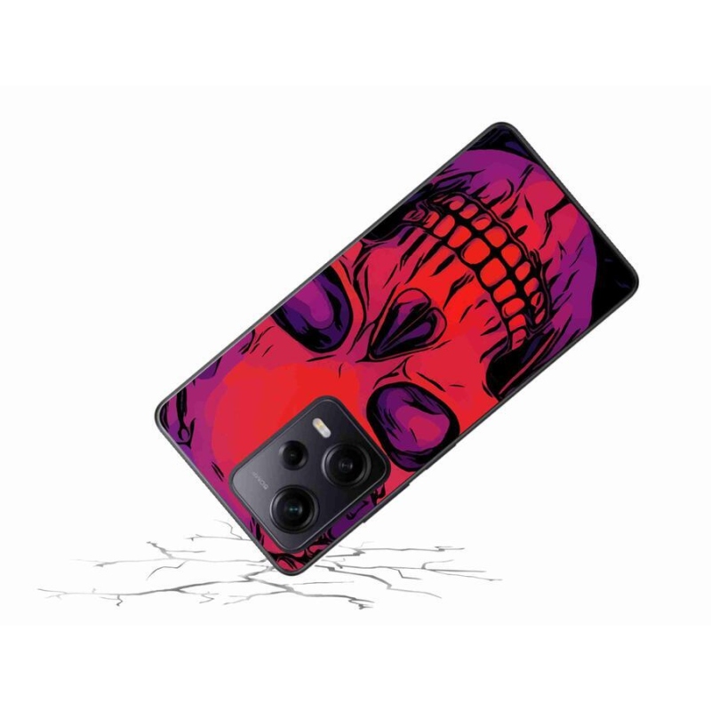 Gél tok mmCase a Xiaomi Redmi Note 12 Pro+ 5G számára - koponya