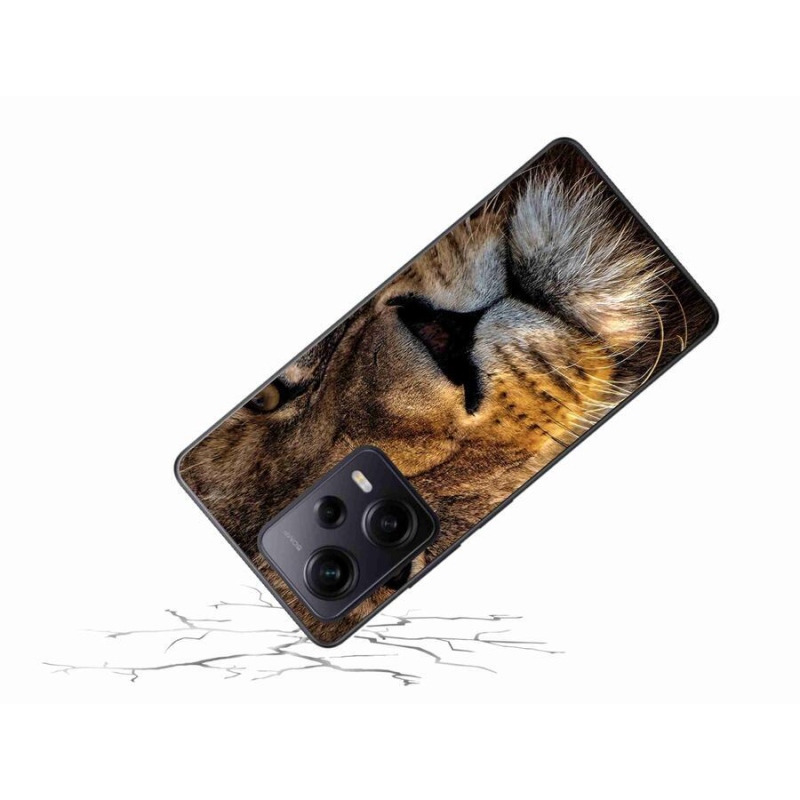 Gél tok mmCase a Xiaomi Redmi Note 12 Pro+ 5G számára - oroszlán
