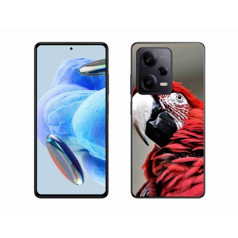 Gél tok mmCase a Xiaomi Redmi Note 12 Pro+ 5G-hez - papagáj ara piros
