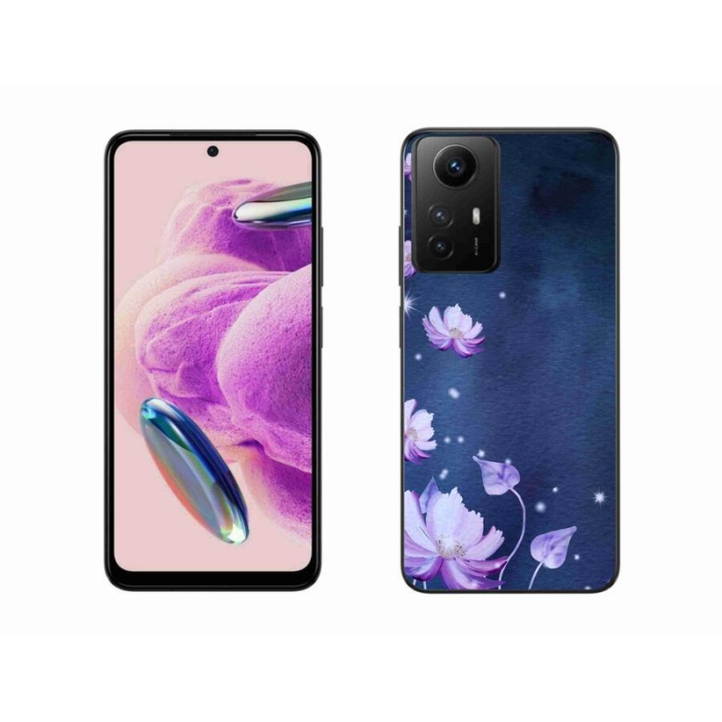 Gél tok mmCase a Xiaomi Redmi Note 12S-hez - virághullás