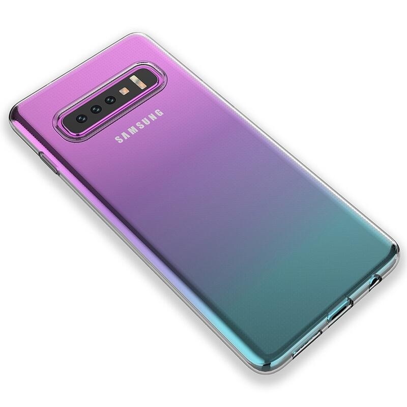 Gél tok Samsung Galaxy S10 készülékhez - átlátszó
