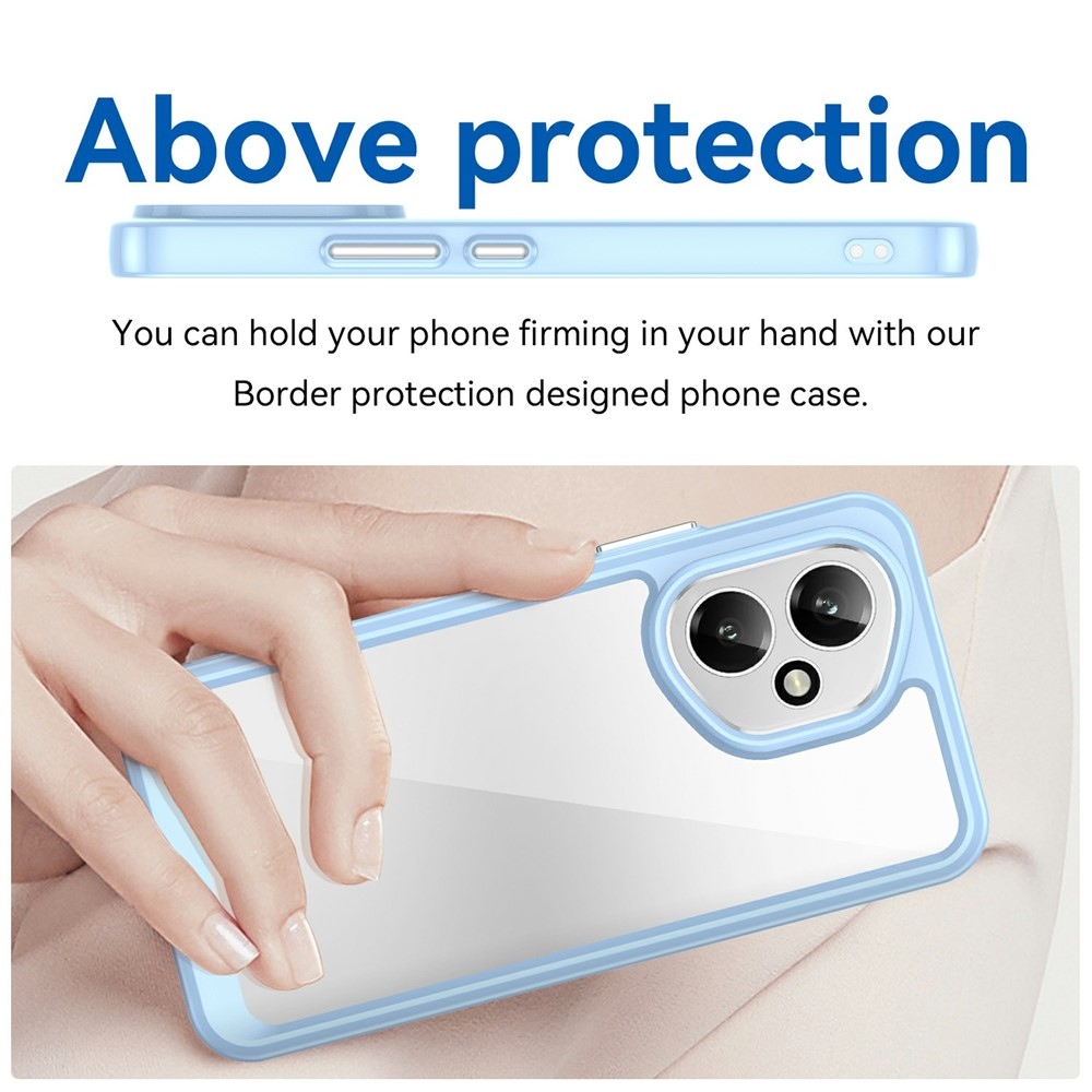 Gél tok fix hátlappal Honor 400-hoz - kék