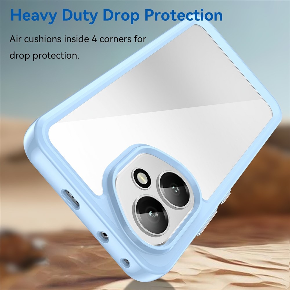 Gél tok fix hátlappal Honor 400-hoz - kék