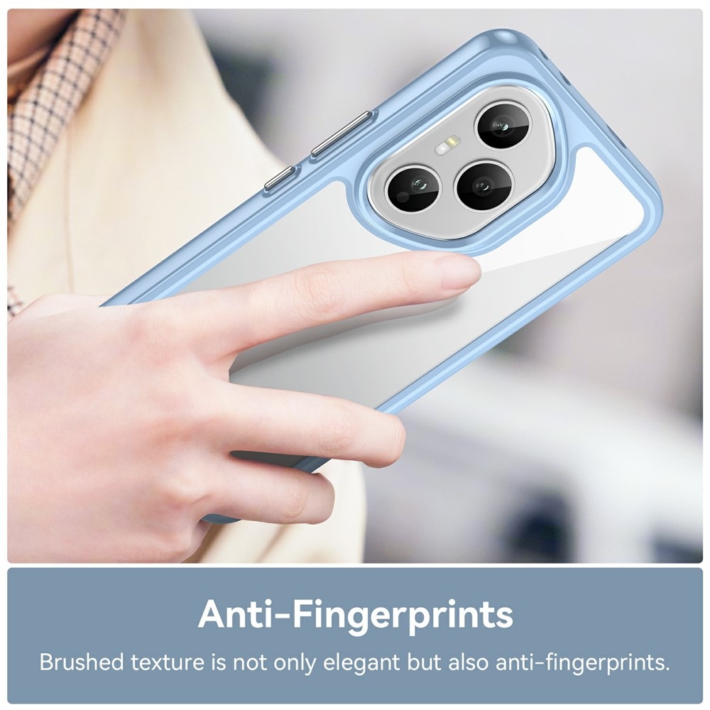 Gél tok fix hátlappal Honor 400 Pro-hoz - kék