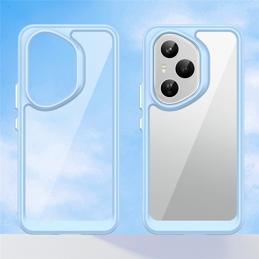 Gél tok fix hátlappal Honor 400 Pro-hoz - kék