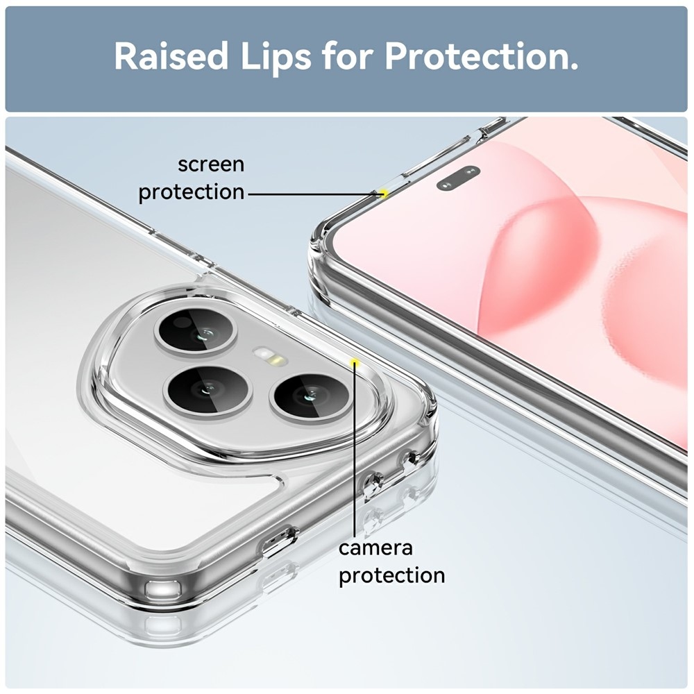 Gél tok fix hátlappal a Honor 400 Pro-hoz - átlátszó