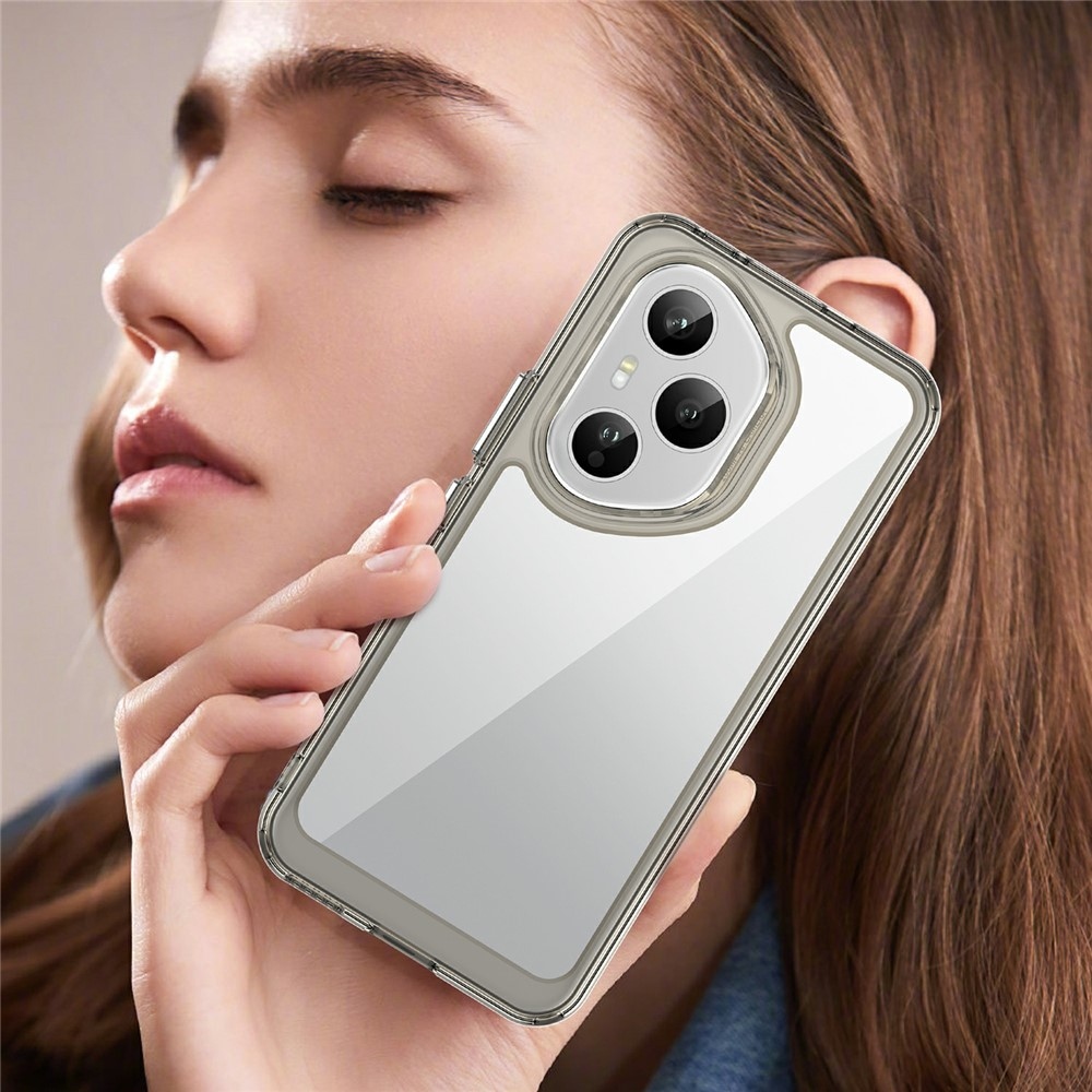 Gél tok fix hátlappal Honor 400 Pro-hoz - szürke