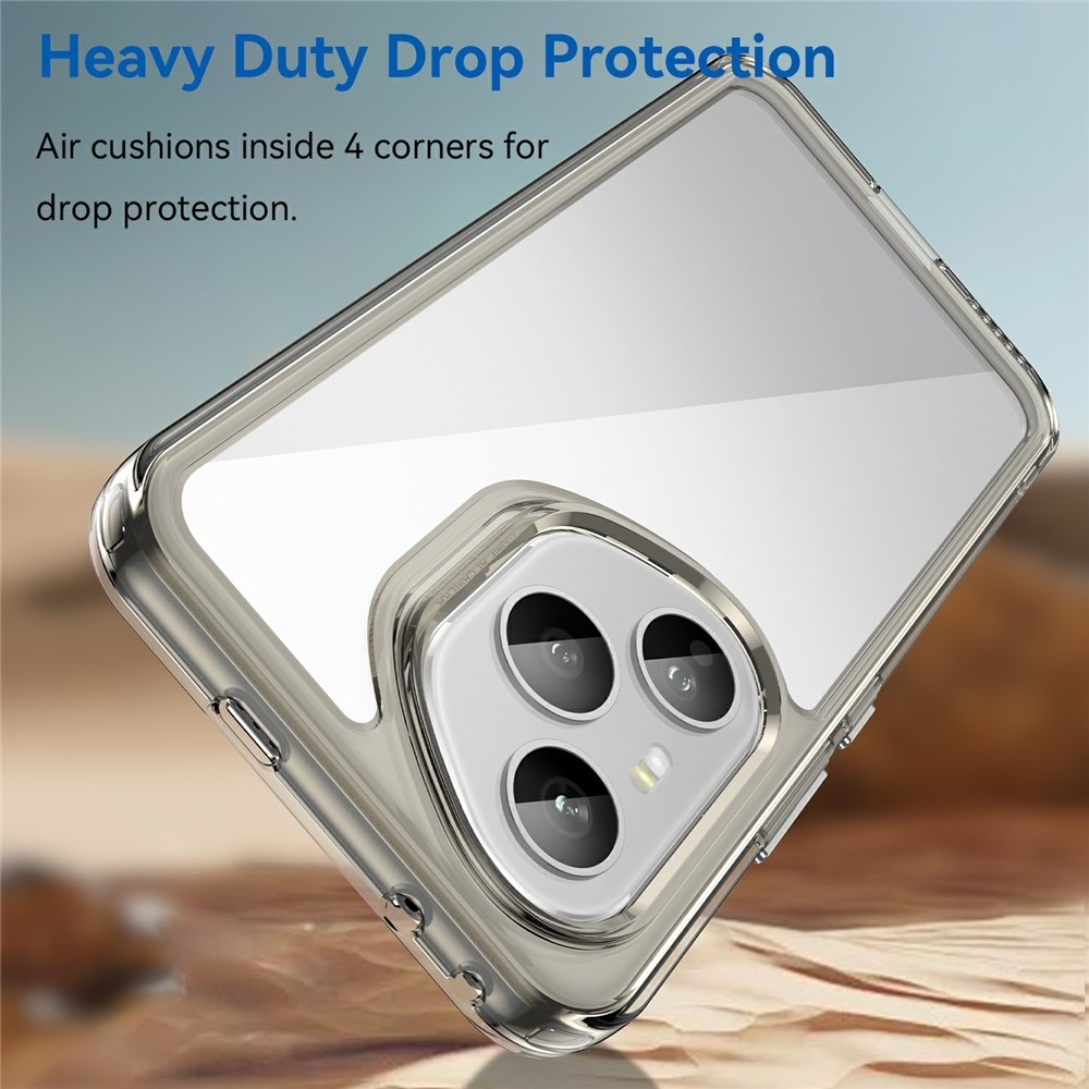 Gél tok fix hátlappal Honor 400 Pro-hoz - szürke