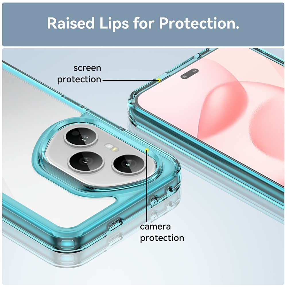 Gél tok fix hátlappal a Honor 400 Pro-hoz - világoskék színben