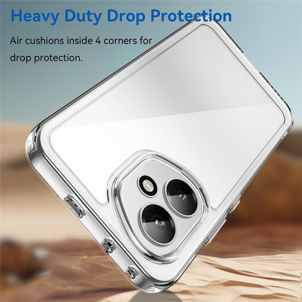 Gél tok fix hátlappal Honor 400-hoz - átlátszó