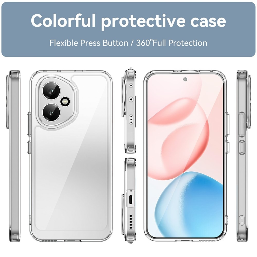 Gél tok fix hátlappal Honor 400-hoz - átlátszó