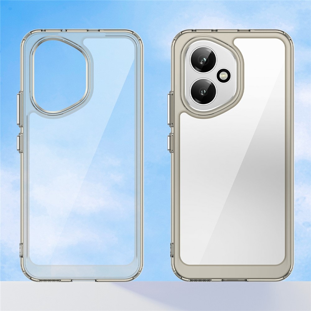 Gél tok fix hátlappal a Honor 400-hoz - szürke