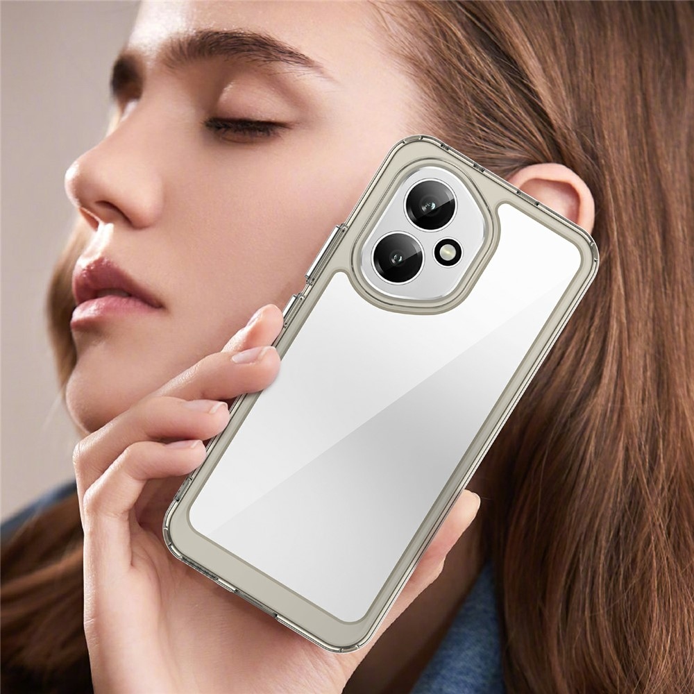 Gél tok fix hátlappal a Honor 400-hoz - szürke