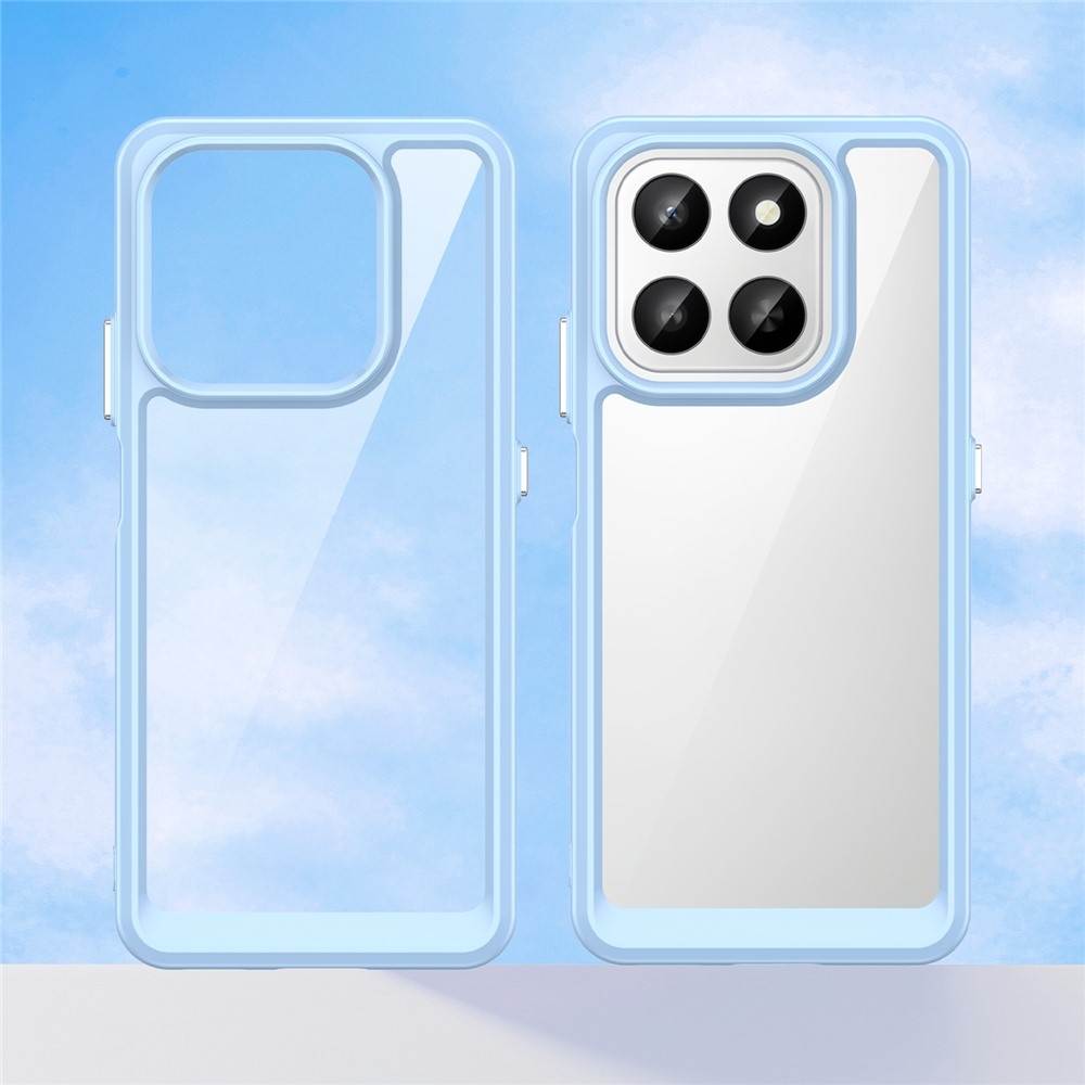 Gél tok fix hátlappal Honor 400 Smart 5G/4G/Honor X7d készülékhez - kék