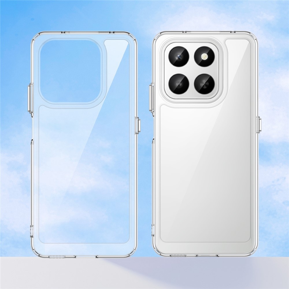 Gél tok fix hátlappal a Honor 400 Smart 5G/4G/Honor X7d készülékhez - átlátszó