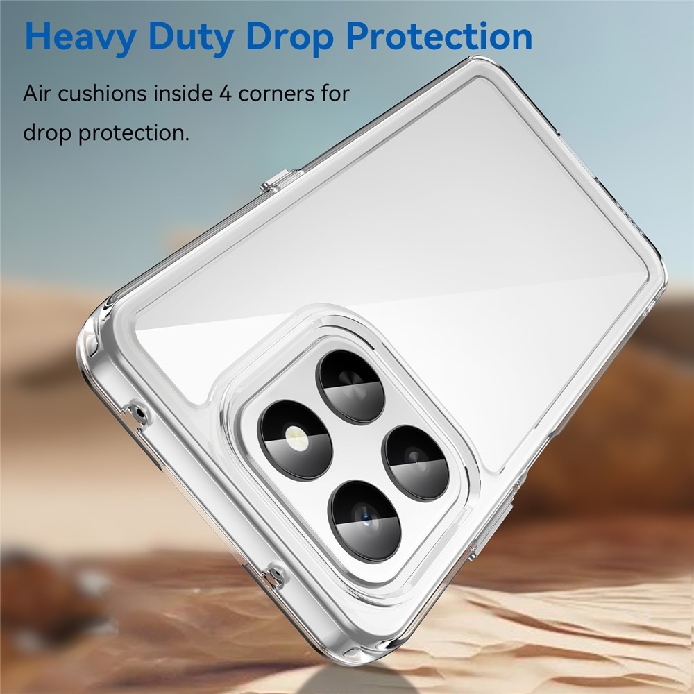 Gél tok fix hátlappal a Honor 400 Smart 5G/4G/Honor X7d készülékhez - átlátszó