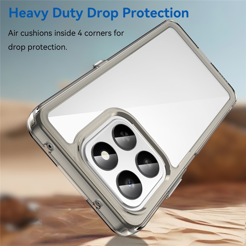 Gél tok fix hátlappal Honor 400 Smart 5G/4G/Honor X7d készülékhez - szürke