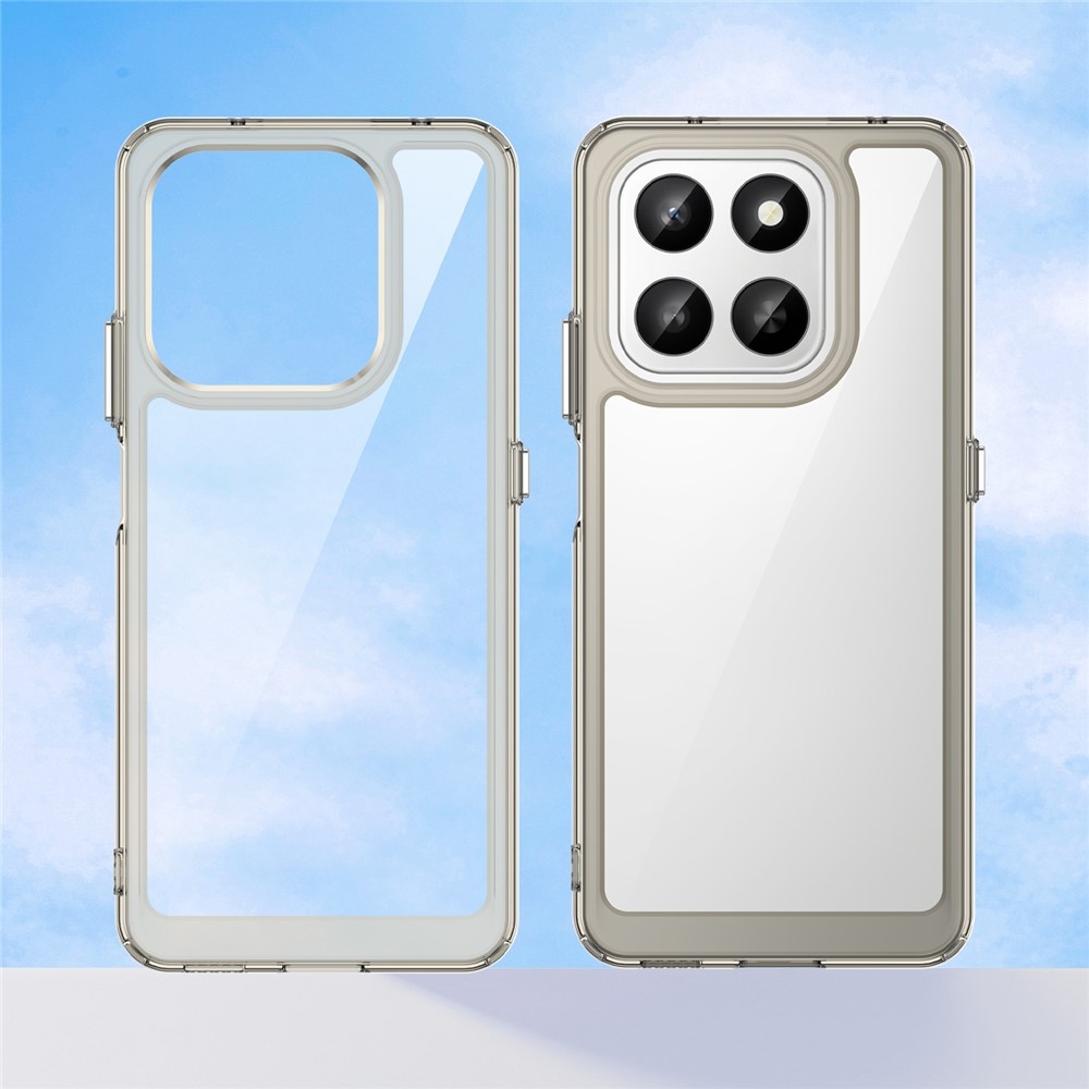 Gél tok fix hátlappal Honor 400 Smart 5G/4G/Honor X7d készülékhez - szürke