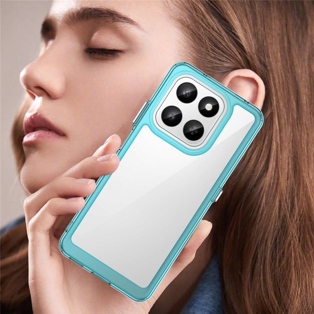 Gél tok fix hátlappal a Honor 400 Smart 5G/4G/Honor X7d készülékhez - világoskék színben