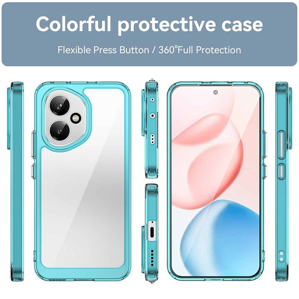 Gél tok fix hátlappal Honor 400-hoz - világoskék