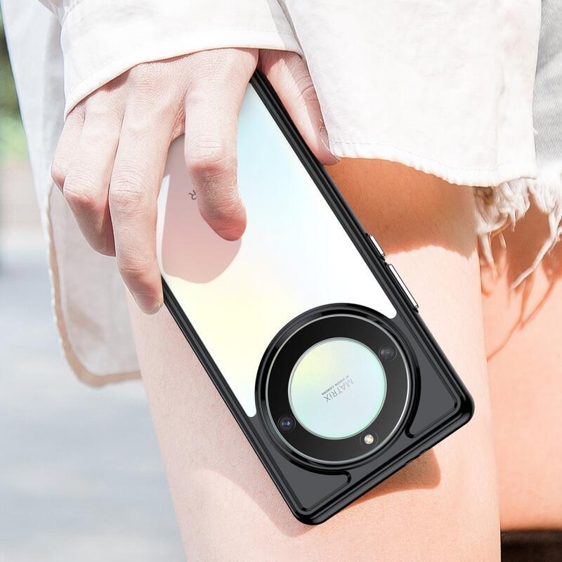 Gél tok fix hátlappal a Honor Magic 5 Lite 5G készülékhez - fekete