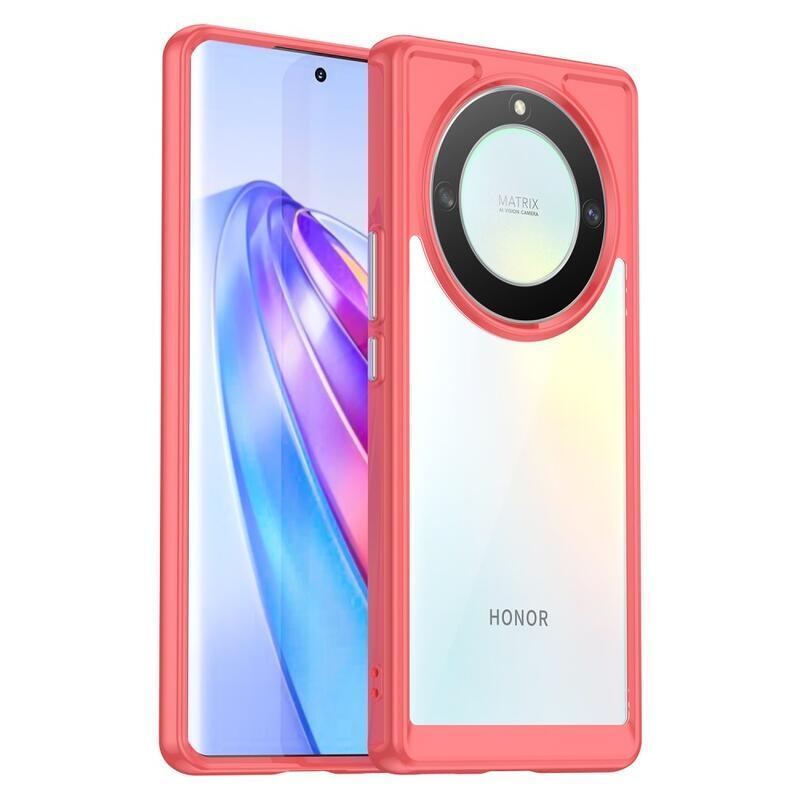 Gél tok kemény hátlappal a Honor Magic 5 Lite 5G készülékhez - piros
