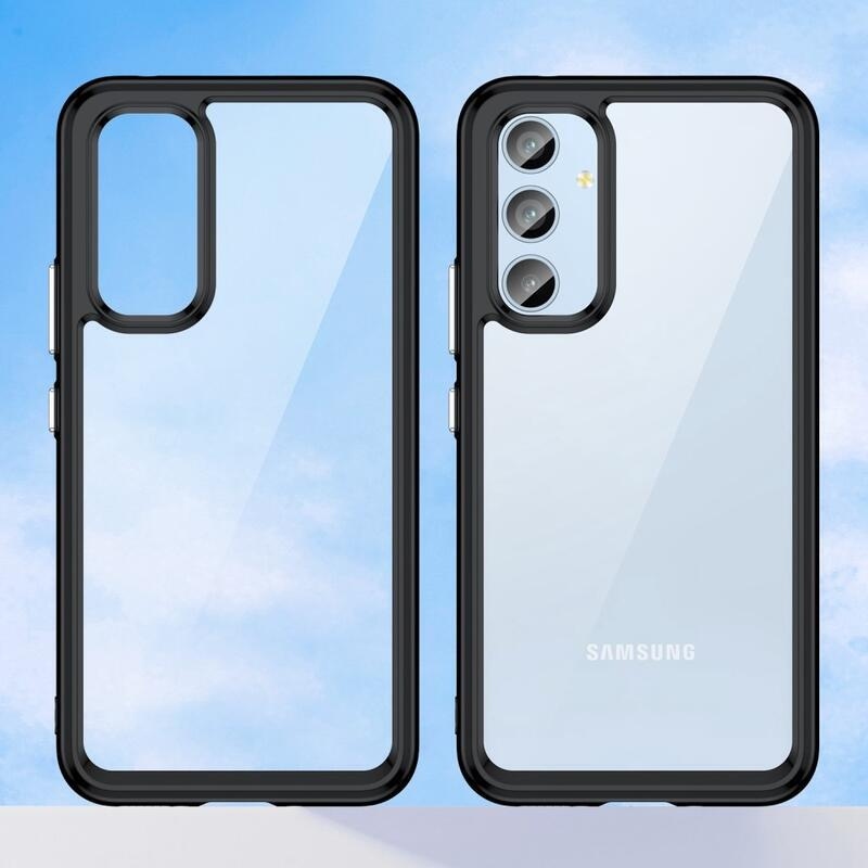 Gél tok rögzített hátlappal Samsung Galaxy A54 5G készülékhez - fekete