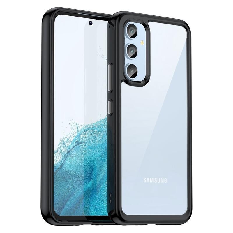 Gél tok rögzített hátlappal Samsung Galaxy A54 5G készülékhez - fekete