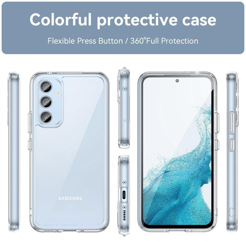 Gél tok kemény hátlappal Samsung Galaxy A54 5G - átlátszó