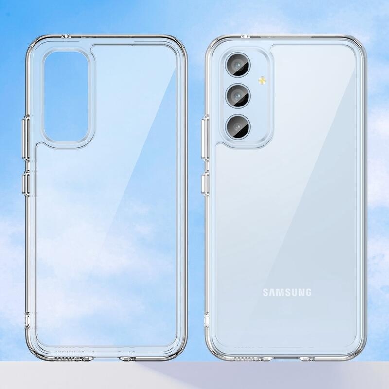 Gél tok kemény hátlappal Samsung Galaxy A54 5G - átlátszó