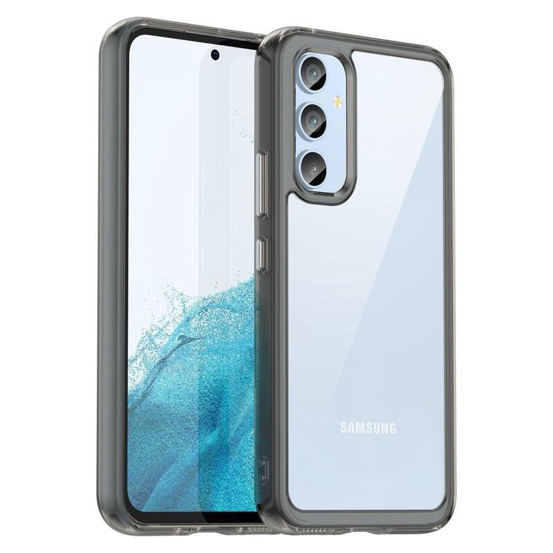 Gél tok kemény hátlappal Samsung Galaxy A54 5G készülékhez - szürke