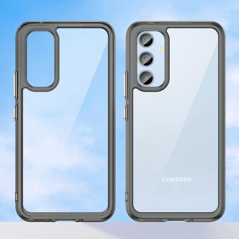 Gél tok kemény hátlappal Samsung Galaxy A54 5G készülékhez - szürke