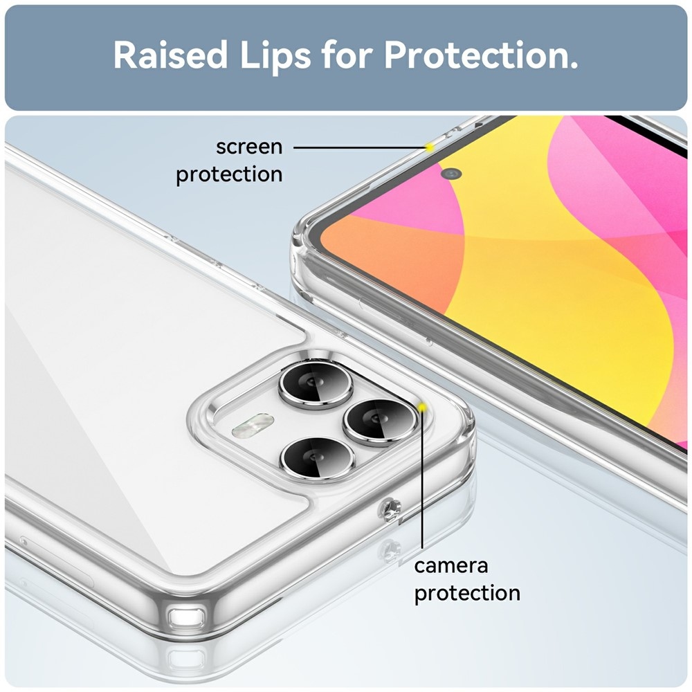 Zselés tok fix hátlappal T-Mobile T Phone 3 Pro készülékhez - átlátszó