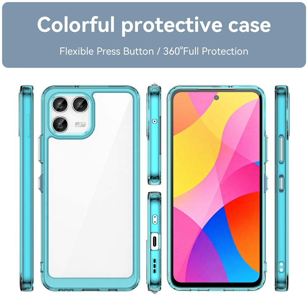 Gél tok fix hátlappal T-Mobile T Phone 3 Pro készülékhez - világoskék színben