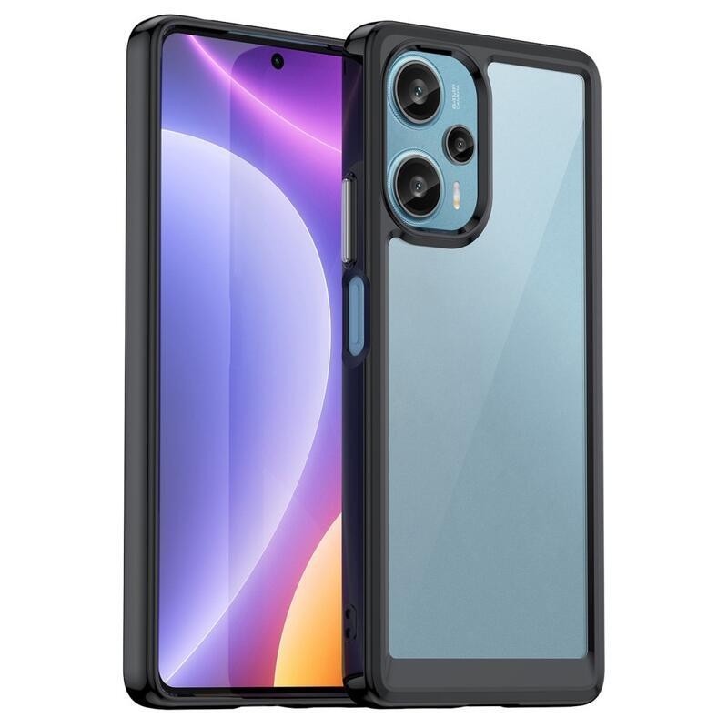 Gél tok fix hátlappal Xiaomi Poco F5 készülékhez - fekete