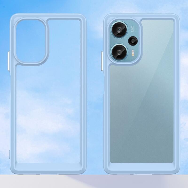 Gél tok fix hátlappal Xiaomi Poco F5 készülékhez - kék
