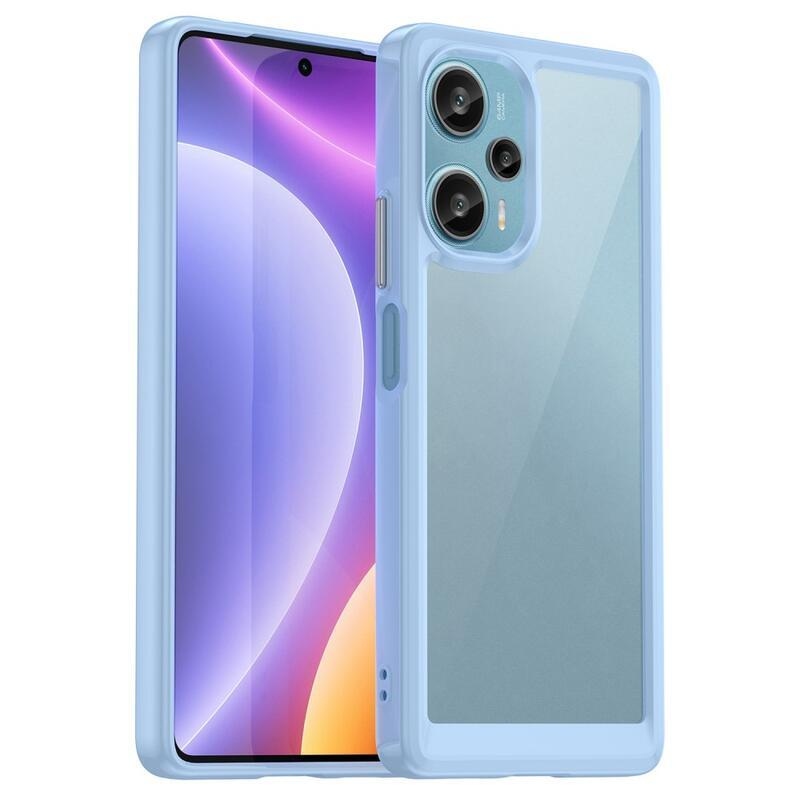 Gél tok fix hátlappal Xiaomi Poco F5 készülékhez - kék